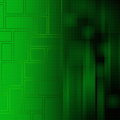 Soft Green Abstract squares background with grid