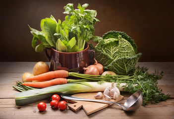 Mixed vegetables for vegetable soup