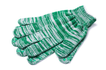 Household gloves isolated on white background
