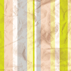 A crumpled striped paper design.