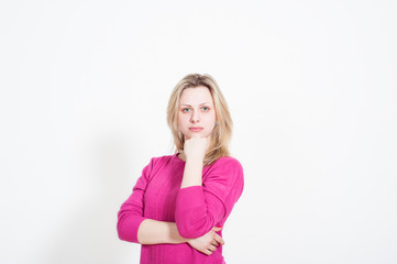 Fototapeta premium Portrait of a young smiling girl
