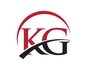 KG red letter logo swoosh