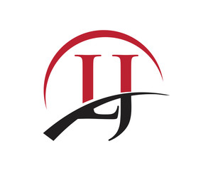 LJ red letter logo swoosh
