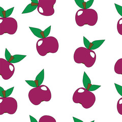 Seamless apple pattern