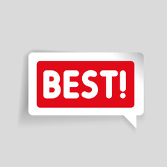Best label vector speech bubble