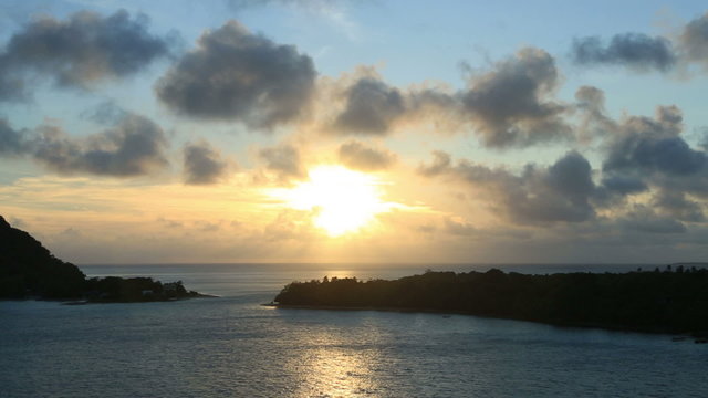Sunset at Port Vila harbour, Vanuatu