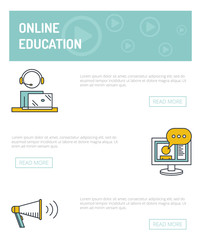 Online education banner