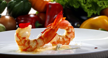 haute cuisine shrimp