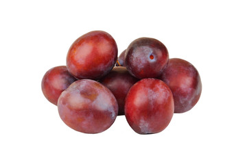 Plum on white