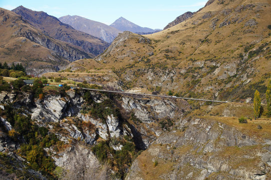 Bungee jumping Bridge, Skippers Canyon Road , Queenstown, New Zealand