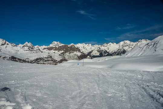 Mountains from formigal winter resort.