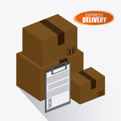 Express delivery box design , vector illustration