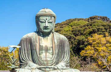 Great Buddha statue Daibutsu at Kamakura