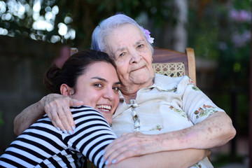 Grandma and grandaughter together