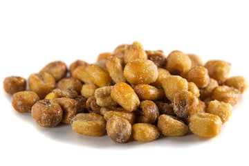Pile of toasted salted corn