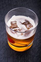 alcoholic cocktail with cherry