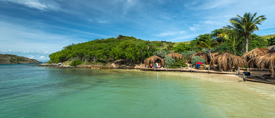 Pinel island, Caribbean sea