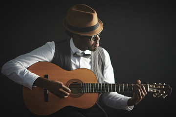 Man with guitar