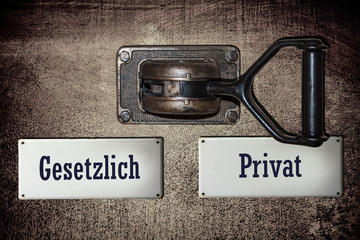 Schild 90 - Privat