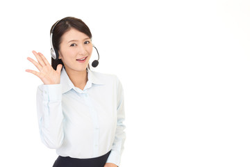 笑顔のオペレーター