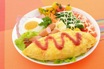 おいしそうなオムライス