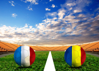 Soccer Euro 2016 ( Football )  France and Romania