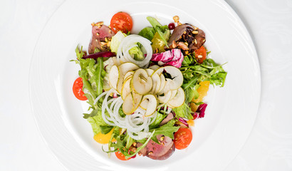 salad with meat