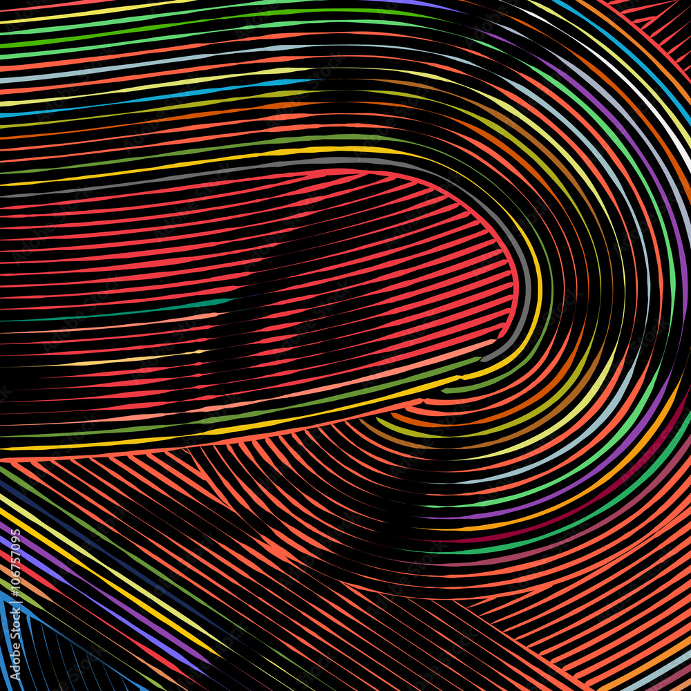 Poster abstract background with colorful lines