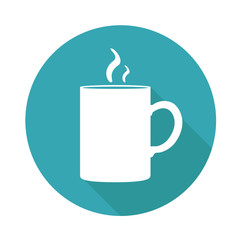Кружка иконка. Векторная иллюстрация кружки. Иконка чай. Иконка обед. Иконка кружка плоский дизайн.