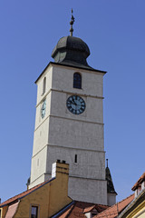 Fototapeta na wymiar Council Tower Sibiu Romania