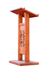 Wooden Podium.