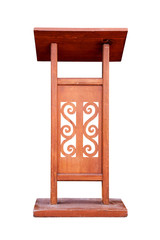 Wooden Podium.