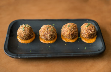 Italian risotto rice balls