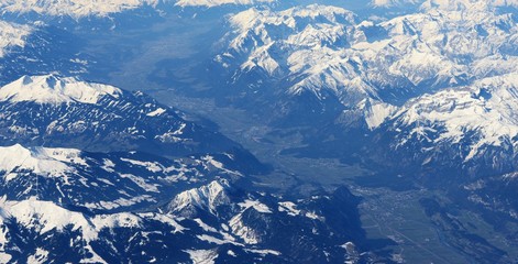 survol des alpes autrichiennes