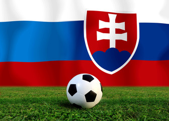 Fototapeta premium Soccer Euro 2016 ( Football ) Russia and Slovakia