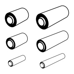 vector roll of any foil black symbols