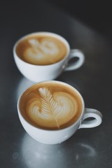 coffee in coffee shop vintage color