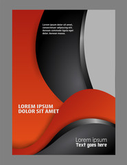 Fototapeta premium Flyer booklet template design catalog brochure folder 