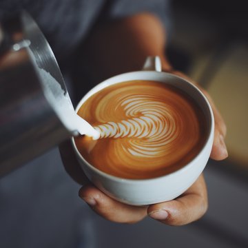 Coffee In Coffee Shop Vintage Color