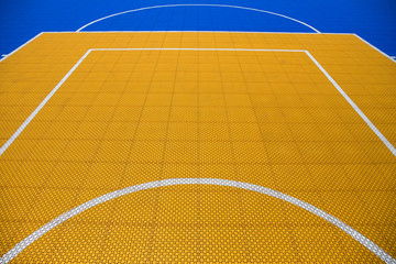 Fototapeta na wymiar colorful basketball court texture for safety player