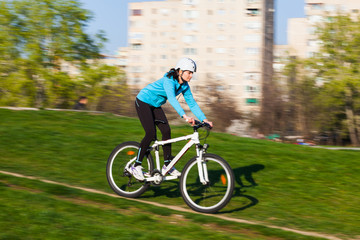 Naklejka premium Female rider