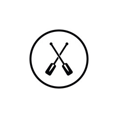 Icon boat oars.