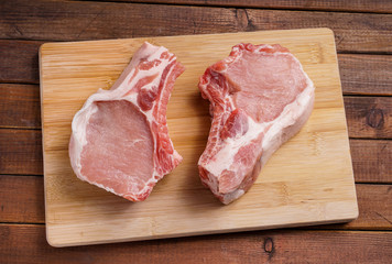 Raw Pork chops
