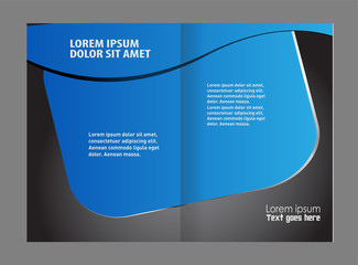 Vector brochure template design
