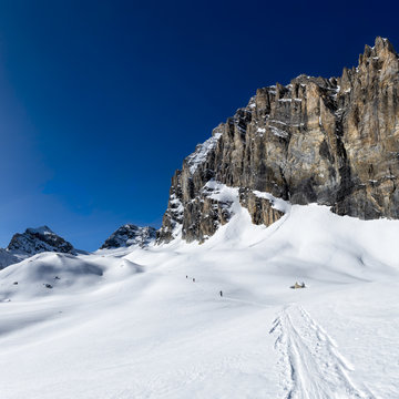 Italy, Rhemes-Notre-Dame, Benevolo, ski mountaineering