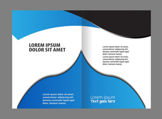 Professional business catalog template or corporate brochure design 

