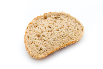 Bread isolated on the white background.