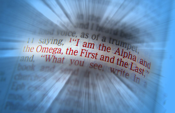 Bible text I am the Alpha and the Omega
