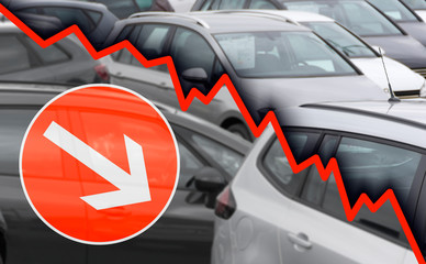 Rückgang Autoindustrie