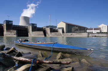 water tower of a nuclear power plant